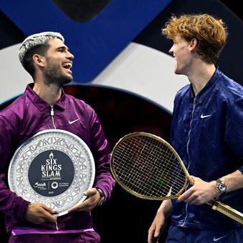 Sinner se llevó ante Alcaraz la final de los 6 millones de dólares en el Six Kings Slam