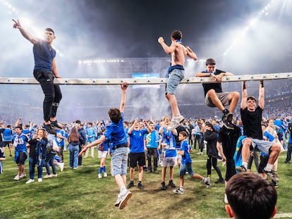 Detenidos siete ultras por incidentes en la previa del Oviedo - Mirandés del final de temporada pasada en Segunda División