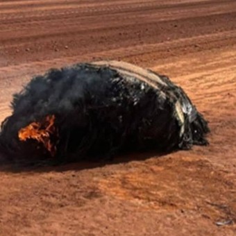 Un objeto en llamas cayó del espacio en el desierto de Australia