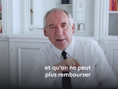 François Bayrou se hace ‘youtuber’ para defender ante los franceses sus recortes presupuestarios