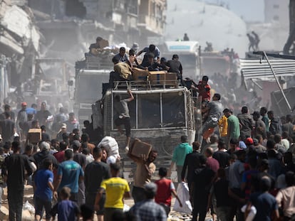 300 camiones en lugar de los 600 comprometidos: Israel frena el envío de ayuda a Gaza