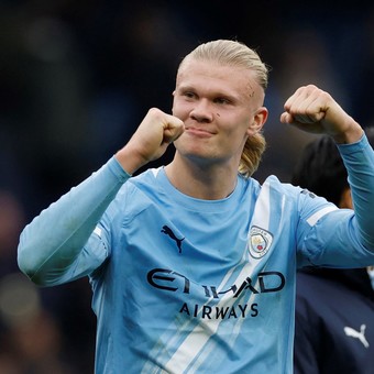 Haaland marcó un doblete para el triunfo del City y estableció un nuevo récord