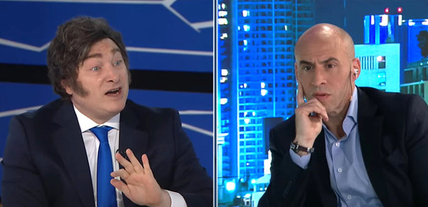 El reto de Milei a Trebucq y la confusión sobre una pregunta a Donald Trump