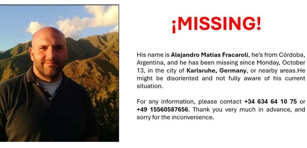 Alemania: buscan a un científico argentino que está desaparecido desde el lunes