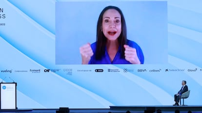 María Corina Machado pronostica que “la libertad en Venezuela está cerca” tras “una travesía larga y dolorosa”