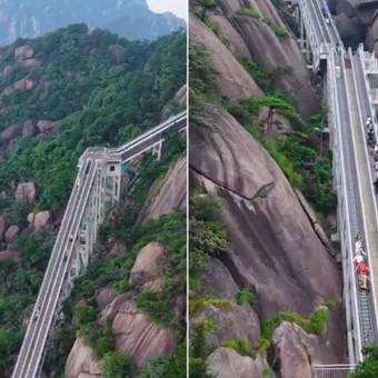 China inauguró las escaleras mecánicas más altas y largas del mundo